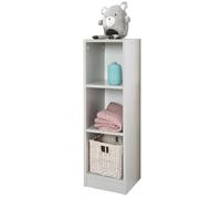 roba Étagère Enfant en Bois Maren 2 - Colonne à 3 Cases pour Commode à Langer - Gris Clair / Chêne Blanchi