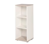roba Étagère Enfant en Bois "Moritz" - Colonne à 3 Cases pour Commode à Langer - Bibliothèque Enfant - Blanc/Décor Bois