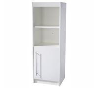 roba Étagère Enfant Maren - 2 Niches et 1 Porte à Fermeture Douce - Bibliothèque sur Pied - Blanc
