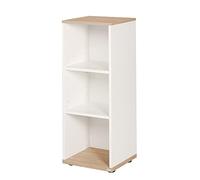 roba Étagère pour Chambre de Bébé Pia - Cube de Rangement à 3 Cases - Meubles de Rangement pour Enfants - Blanc / Décor Bois