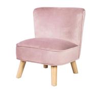 Roba Mini fauteuil enfant Lil Sofa – velours, 1 place, scandinave, 48 x 44 cm, dès 18 mois, rose