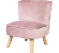 Roba Mini fauteuil enfant Lil Sofa – velours, 1 place, scandinave, 48 x 44 cm, dès 18 mois, rose