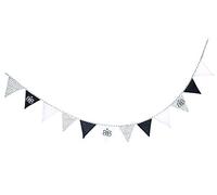 roba Guirlande de Fanions en Tissu "Rock Star Baby 3" - 12 Drapeaux Triangles - Longueur 2m - Décoration Chambre Bébé et Enfant