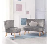 Roba Lil Sofa Siège pour enfant composé de canapés pour enfants, fauteuil pour enfants, coussin décoratif Wolke