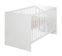 Roba Lit Bébé Évolutif 70x140 Cm - Maren - Réglable En Hauteur - Convertible En Lit Junior - Blanc Blanc