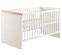 Lit Bébé Évolutif Convertible En Lit Junior Nele Blanc / Chêne Artisan 70X140