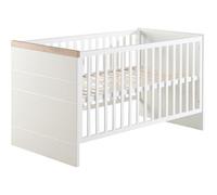 Lit Bébé Évolutif Convertible En Lit Junior Nele Blanc / Chêne Artisan 70X140