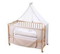 Roba Lit Cododo Complet "Liebhabar" 60x120 Cm Avec 4 Roues À Freins - Naturel Marron