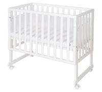 roba Lit de couchette et lit d'appoint safe asleep® 3 en 1 - 45 x 90 cm - Hauteur réglable - Lit d'allaitement complet avec matelas + barrière en toile