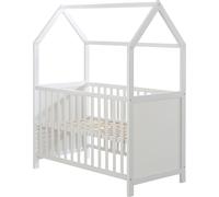 Lit Bébé Cabane En Bois Fsc® - Lit Cododo Convertible En Canapé Blanc 60X120
