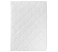 roba Matelas pour Parc Bébé Rectangulaire 75 x 100 cm - Noyau en Mousse PU Respirante - Housse Matelassée et Amovible avec Fermeture Éclair - Blanc