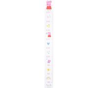 roba Mètre pliant pour enfants Peppa Pig - Échelle de 70 cm à 150 cm pour filles & garçons - Mètre pliant pour enfants pour chambre d'enfant - bois blanc / rose