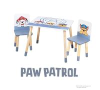 roba Paw Patrol Lit Montessori 70 x 140 cm avec Barrières de Sécurité pour Enfant Jusqu'à 7 Ans + Sommier et Linge de Lit - Blanc/Motif Chiens Chase Marcus Ruben Stella