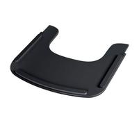 Roba Plateau De Chaise Haute Sit Up Flex - Avec Rebords Élevés - Installation Et Nettoyage Facile - Bois Laqué Noir Noir