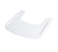 Roba Plateau De Chaise Haute Sit Up Flex - Avec Rebords Élevés - Installation Et Nettoyage Facile - Bois Laqué Blanc Blanc