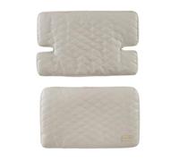 roba Réducteur de siège 2 pièces 'Greyish matelassé' - Accessoire pour chaise haute 'Nature Up' - Coussin rembourré & lavable - Dès 6 mois - Beige