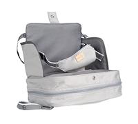 roba Réhausseur de Chaise Gris pour Bébé Little Star - de 6 Mois à 3 Ans - jusqu'à 15 kg - Coussin Gonflable pour Maison et Voyage - Convient à Toutes les Chaises avec Dossier