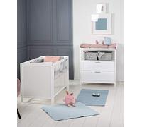 roba Set de chambre - Commode à langer Hamburg + Lit cododo 60x120 - Bois blanc