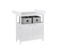 Roba - Commode à langer HAMBURG - 2 portes et 2 boîtes de rangement - Blanc