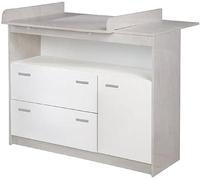 Table à langer roba « Julia », avec plan à langer amovible, large, 2 tiroirs, hauteur du plan à langer 90,5 cm