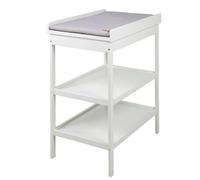 Roba Table À Langer + Matelas À Langer Gris Piqué "Roba Style" - Laqué Blanc Blanc