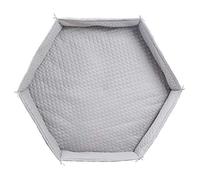 Tapis De Parc Bébé Hexagonal Roba Style - Rembourrage Latéral Sécurisé Gris Argenté TU