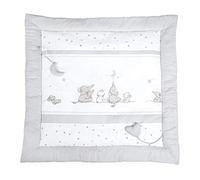 roba Tapis d'Éveil Doux Sternenzauber Imprimé Étoiles et Animaux - 100 x 100 cm - Tapis pour Parc Bébé
