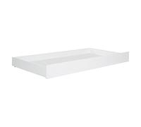 roba Tiroir de Rangement sous Lit Bébé Universel - Tiroir à 4 Roulettes - 138 x 72 x 16 cm - Bois Laqué Blanc