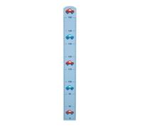 Roba Toise Bébé En Bois "Rennfahrer" - Motif Voitures - Échelle Jusqu'à 150 Cm - Bleu Bleu