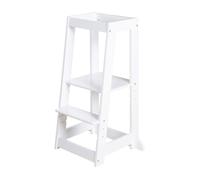 Roba Tour d'apprentissage évolutive en bambou FSC® – Supporte jusqu'à 80 kg – Blanc