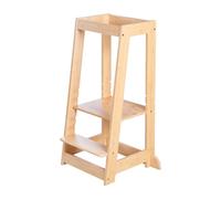 roba Tour d'apprentissage selon Montessori - Tabouret sûr pour enfants - Idéal comme aide de cuisine - Peut supporter jusqu'à 80 kg - Bois de bambou