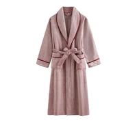 Robe de bain longue en polaire for femme, haut de gamme, en peluche | Peignoir de nuit doux et moelleux for femme peignoir