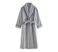 Robe de bain longue en polaire for femme, haut de gamme, en peluche | Peignoir de nuit doux et moelleux for femme peignoir