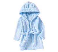 Robe De Chambre Enfant Peignoir Unisexe à Capuche pour Bébé Garçon et Fille (12 mois-8 ans) en Flanelle Doux et Léger Peignoir Polaire Enfant Sortie De Bain Bebe Idéal pour les Cadeaux de Noël