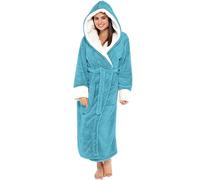 Robe De Chambre Femme Polaire Peignoir Femme Fermeture Eclair Pijamas Femme Hiver Grandes Tailles Détente Peignoir Court/long Hiver Chaud Vêtements De Nuit De Maison Pour Femme