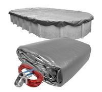 Robelle 321218-4 Dura-Guard Winter Coque pour 12 5,5 m la Piscine Hors-Sol Ovale 21' x 41' Oval Pool 04 - Platinum