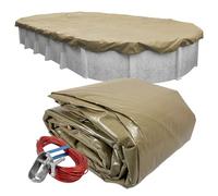 Robelle 571527-4-ROB Bâche d'hiver Ovale pour Piscine Hors Sol, 4,6 x 8,2 m, 07 - Defender