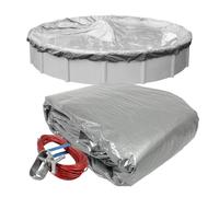 Robelle Dura-Guard 5512-4-ROB Bâche de Piscine Hors-Sol Ronde d'hiver, 3,6 m, 03 - Argent