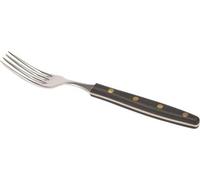 Robert Herder Fourchette à steak - Acier inoxydable de Solingen de première qualité avec manche en POM noir