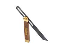Robert Sorby Select Fausse équerre de menuisier 270 mm 10 1/2", lame acier ressort, corps bois teinté palissandre, vis laiton