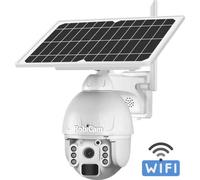 RobiCam, PTZ, Wi-Fi, solaire, Full HD, 4 MP, caméra solaire autonome, Wi-Fi, boîtier en aluminium