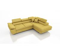 Robin Inspire Saturn Premium Kingston Canapé d'angle avec Fonction Couchage, Coffre de lit et Coussins, canapé d'angle Autonome en Forme de L, appuie-têtes réglables et rembourrages