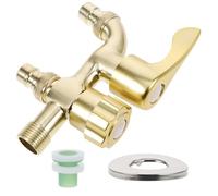 Robinet 1/2 Pouce en Laiton Multifonction pour Machine à Laver | Ouverture et Fermeture Fluides, Usage la Cuisine et Buanderie, Couleur Or, Remplacement Pratique, Design Créatif