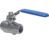 Robinet à bille 2 voies G2'' Acier inoxydable PTFE 63 bar - BL2SM