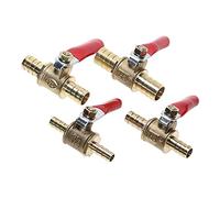 Robinet à bille d'arrêt en laiton, 6mm, 8mm, 10mm, 12mm, tuyau, barbe ligne, eau, huile, Air, gaz, de carburant, petit robinet(10mm Barb)