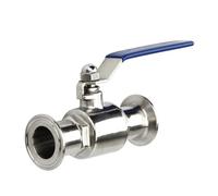 Robinet à bille droit en acier inoxydable 304, 19mm, 25mm, 32mm, 38mm, à installation rapide, encliquetable(45mm)
