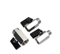 Robinet à bille en laiton 1/8 "1/4" 3/8 "1/2" BSP fileté mâle à femelle compresseur d'air eau gazole vanne d'arrêt(1/4",Female To Female)