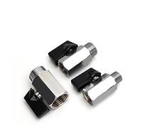 Robinet à bille en laiton 1/8 "1/4" 3/8 "1/2" BSP fileté Mini mâle femelle compresseur d'air eau gazole vanne d'arrêt