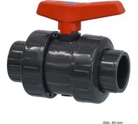 Robinet à bille en PVC-U, type 2000, manchon à coller, 16 bar, 50 mm