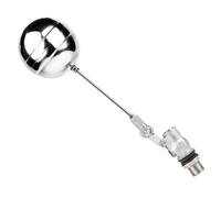 Robinet À Bille Flottant Réglable 1 Pièces, Robinet À Flotteur Étendu En Acier Inoxydable 1/2 "304, Contrôleur De Niveau D'eau For Tours De Réservoir D'eau(1/2" 3cm)